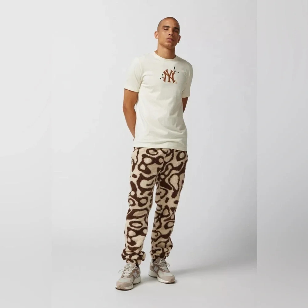 Parks Project UO Exclusive Geyser Fleece Sweatpant, Brown/Tan, Small, NWT